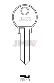 Schlüsselrohling BRICARD - BRI-1D (JMA) - BD30 (ERREBI) - RQI1 (SILCA)