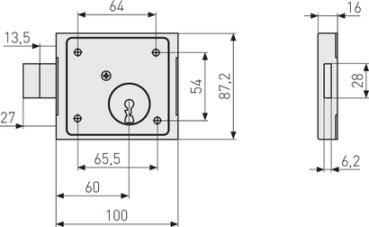 Preview: ABUS Aufschraubschloss ASS BB