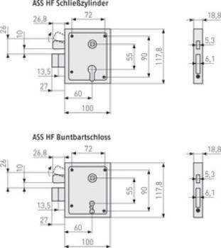 Preview: ABUS Aufschraubschloss ASS HF BB