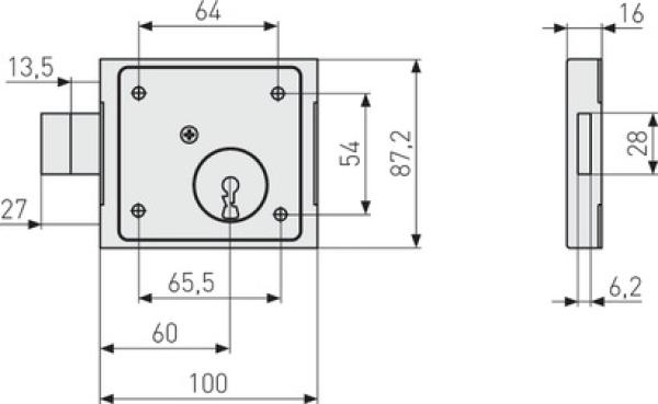 ABUS Aufschraubschloss ASS BB
